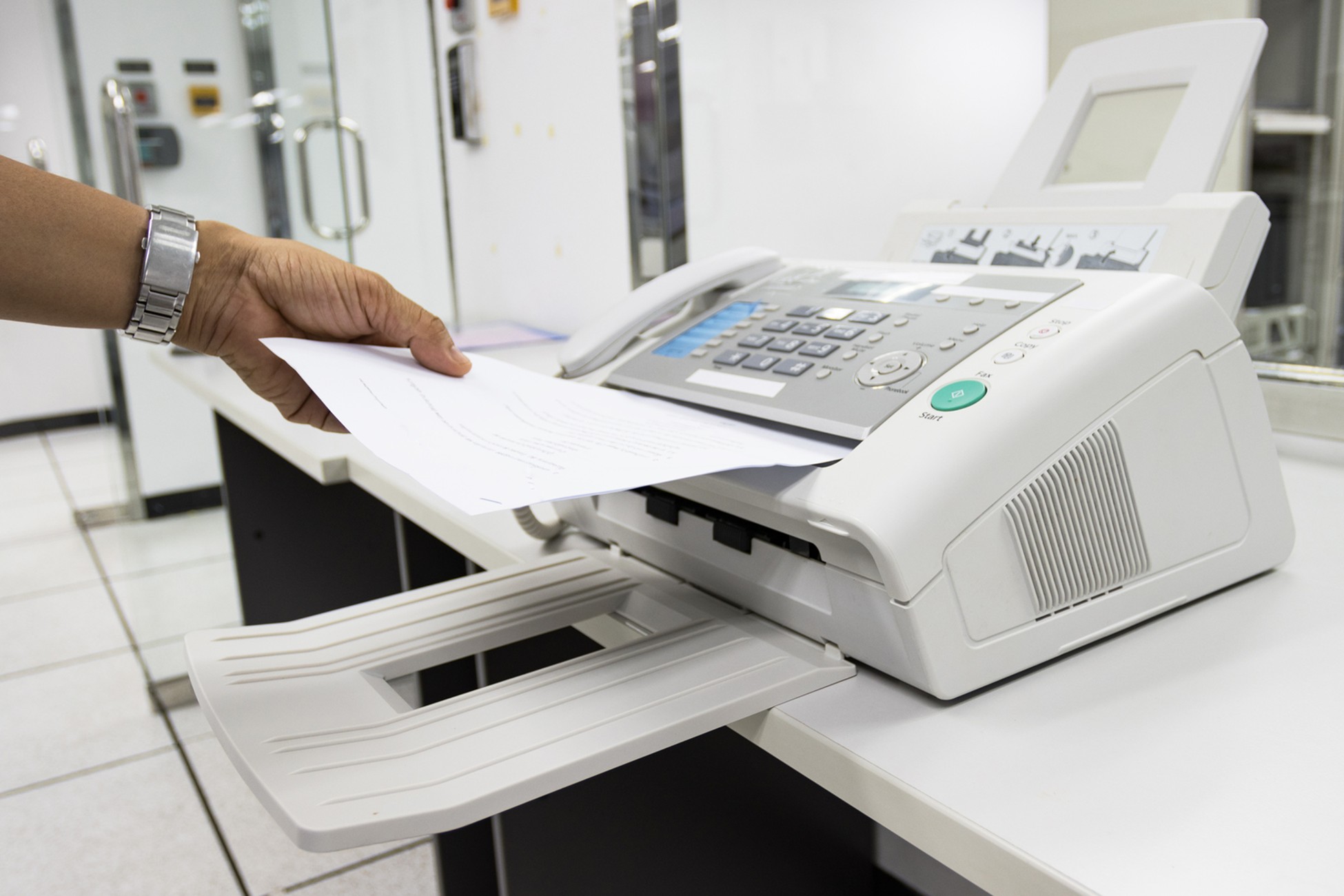 Picture of fax machine